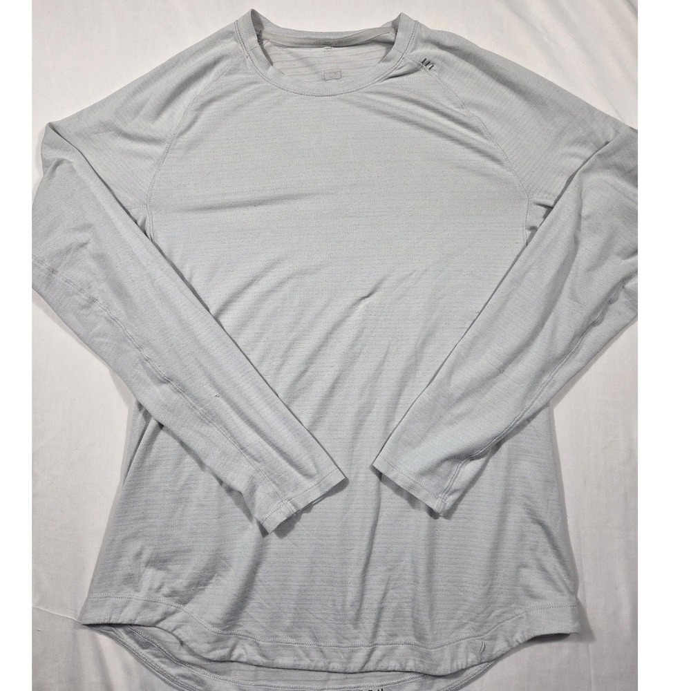 Lululemon Metal Vent Tech Long Sleeve Shirt Gray Heather Activewear Mens Small